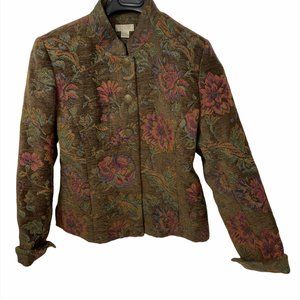 Christopher & Banks Floral Tapestry Style Jacket M